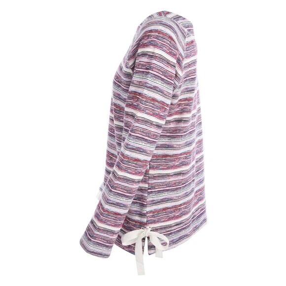 T by Talbots Womens Red & Gray Stripe Tunic Top Size Small - Picture 5 of 7